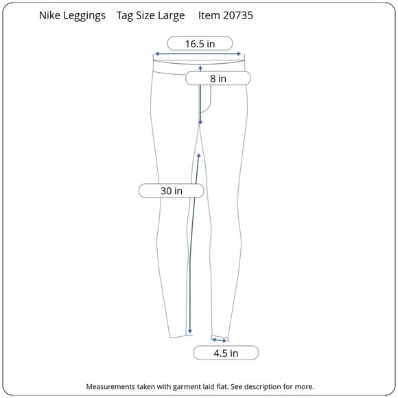 Nike Leggings / Running Tights Womens Large Grey Patterned Stretch Activewear - Picture 8 of 8